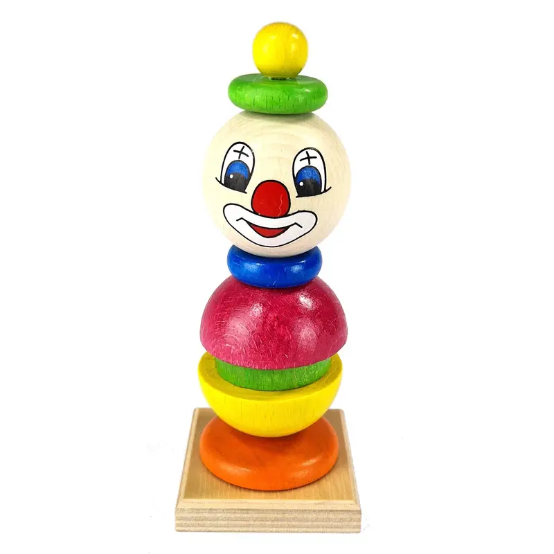 Stapelspiel "Clown", farbig, 16 cm