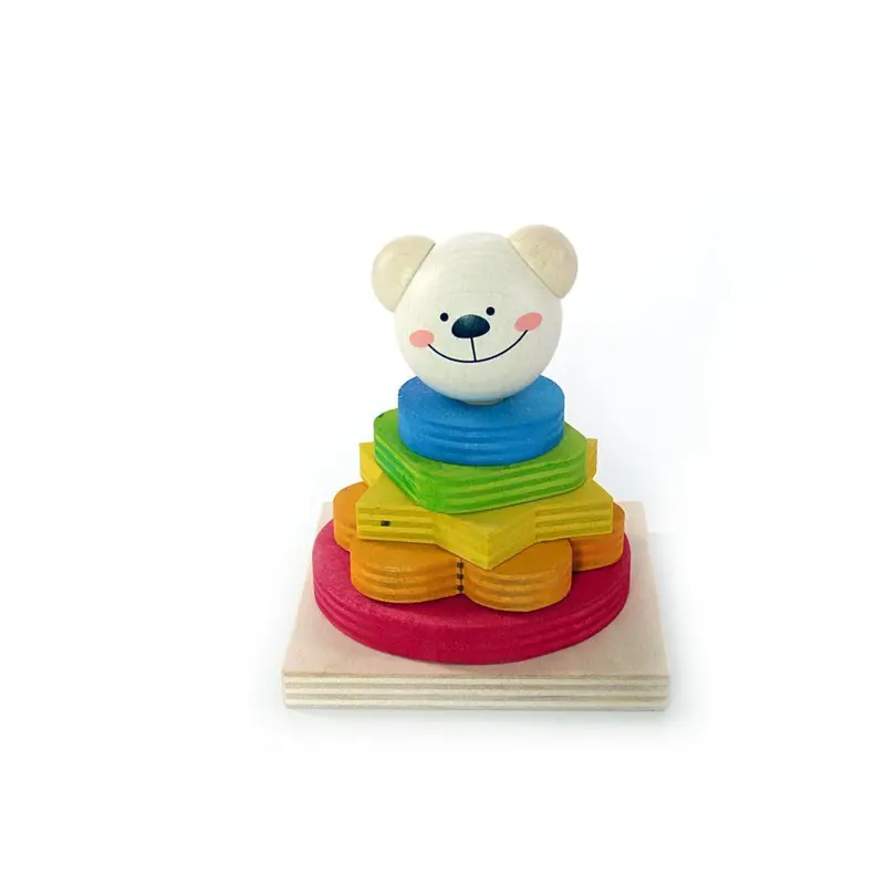 Stapelturm "Bärchen", farbig, 10 cm