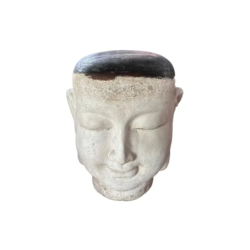 Statue – Buddha Design, GRC Material, Weiß – Makayla | PTMD