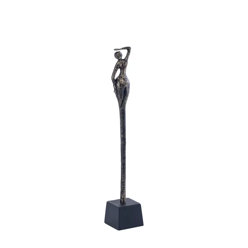 Statue – Frauen Design, Aluminium Material, Antik Messing, B – Ciwan | PTMD