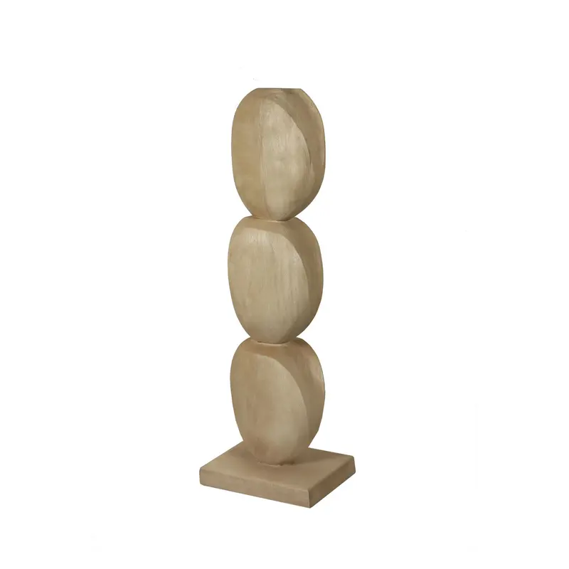 Statue – Kreis Design, Organische Form, Mangoholz Material, Natur, M – Kodey | PTMD