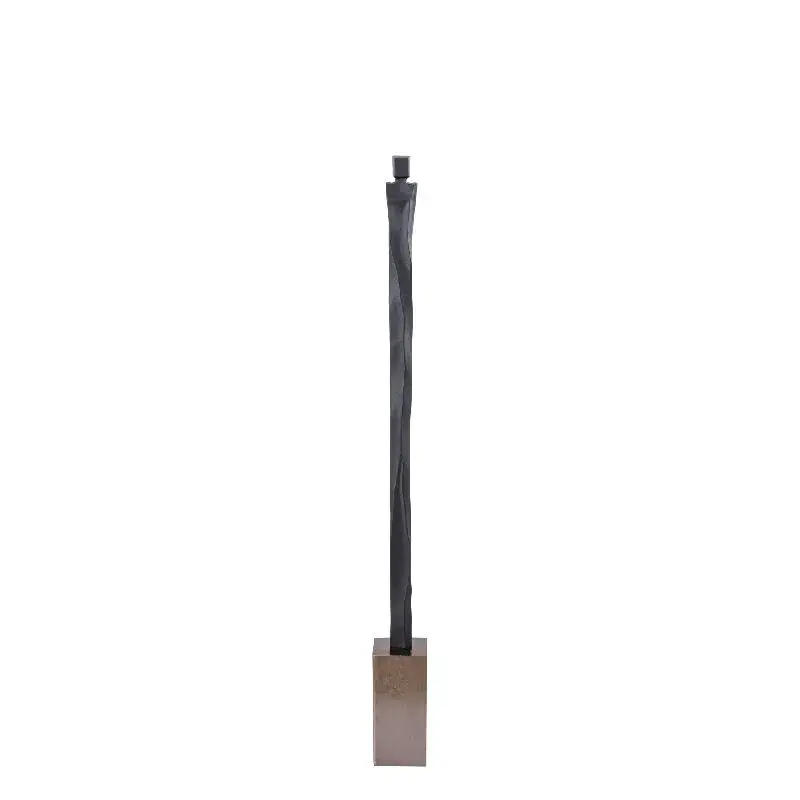 Statue – Menschen Design, Aluminium Material, Schwarz, S – Mathias | PTMD