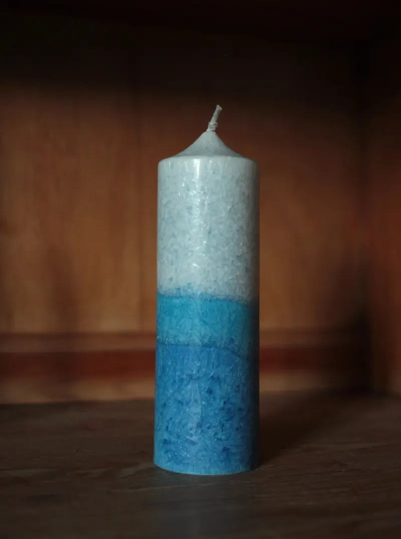 Stearin Stumpenkerze 'Winter'