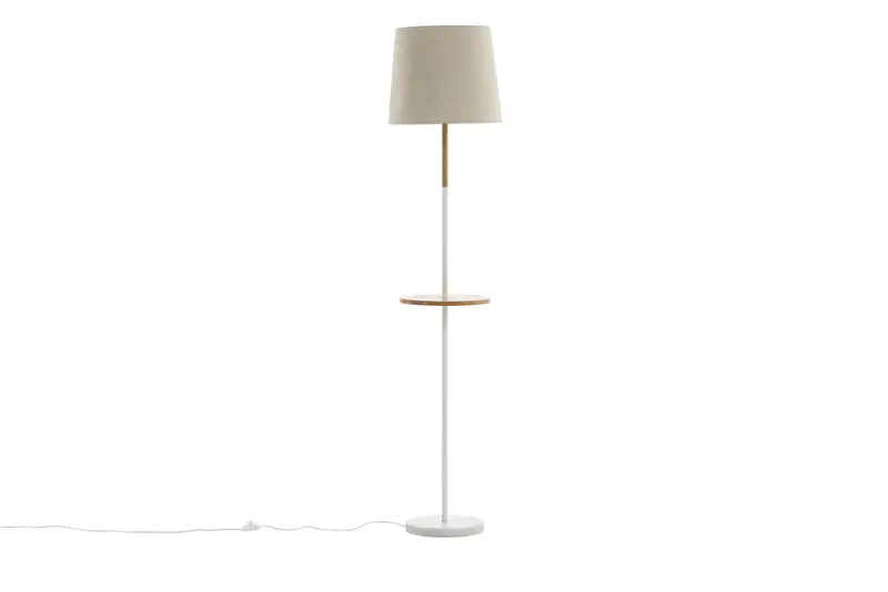 Stehlampe Hattman 165cm mit Ablage - Beige