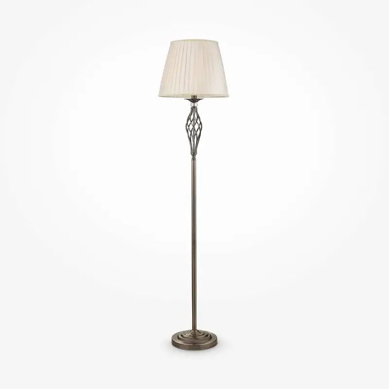 Stehleuchte – Bronzefarbenes Metall, 1 × E14 Fassung, 40 W Leistung, 165,0 cm Höhe - Grace | Maytoni