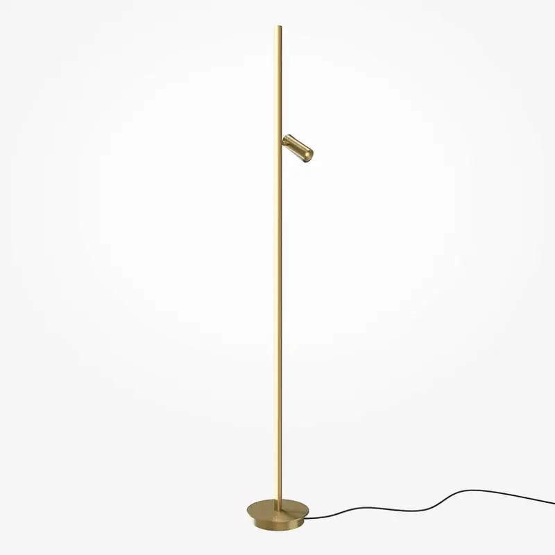 Stehleuchte – Messing Finish, Aluminiumgehäuse, 14W Leistung, 120° Licht - Thin | Maytoni