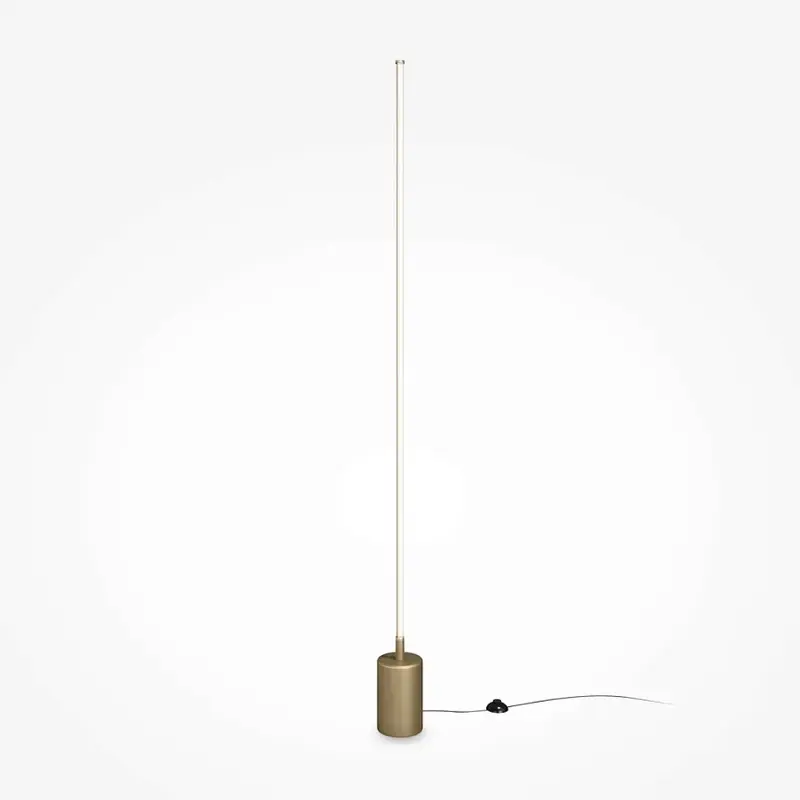Stehleuchte – Messingfarbenes Metall, 25 W LED, IP20 Schutz, Höhe 145 cm - Flow | Maytoni