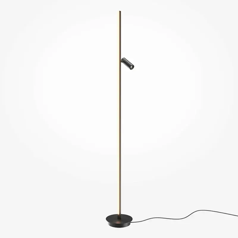 Stehleuchte – Schwarzes Finish, Aluminiumgehäuse, 14W Leistung, 120° Licht - Thin | Maytoni