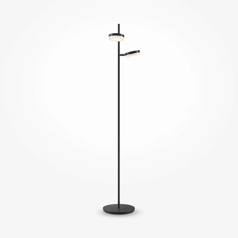 Stehleuchte – Schwarzes Metall, 12 W LED, Warmweißes Licht, Höhe 145 cm - Fad | Maytoni