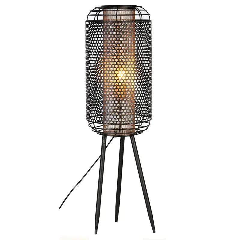 Stehleuchte – Schwarzes Metall, Schlanke Silhouette, Industrial Stil, 93 cm - Industrial | Gilde