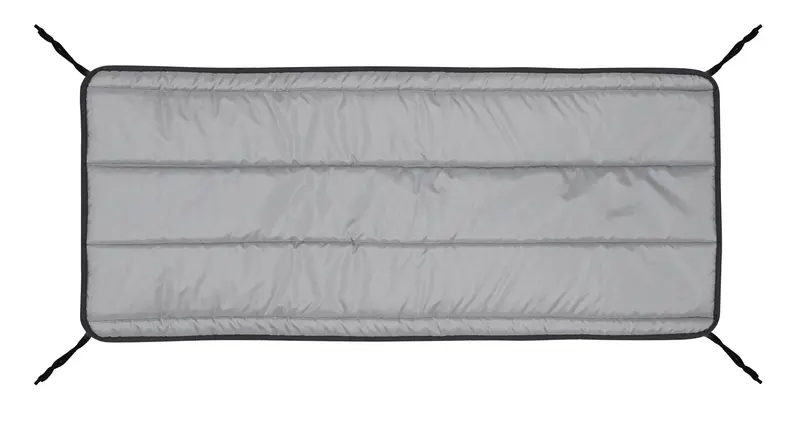 Steppkissen aus Schaumstoff 100 x 50 cm dunkelgrau