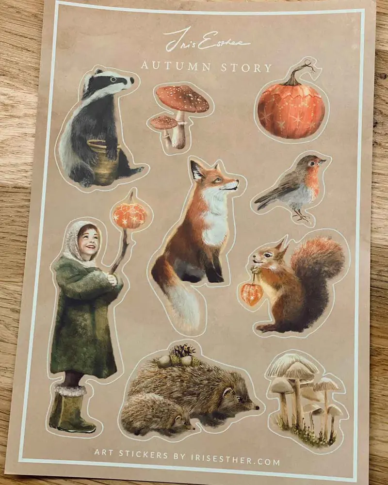 Stickerbogen 'Autumn Story' - Herbstzauber
