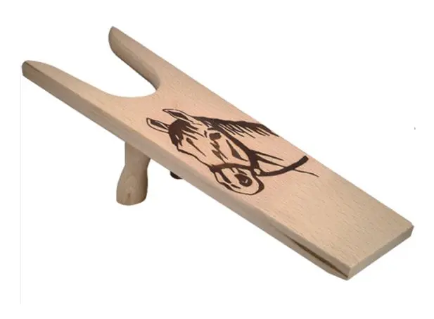 Stiefelzieher/Stiefelknecht mit Pferde-Motiv