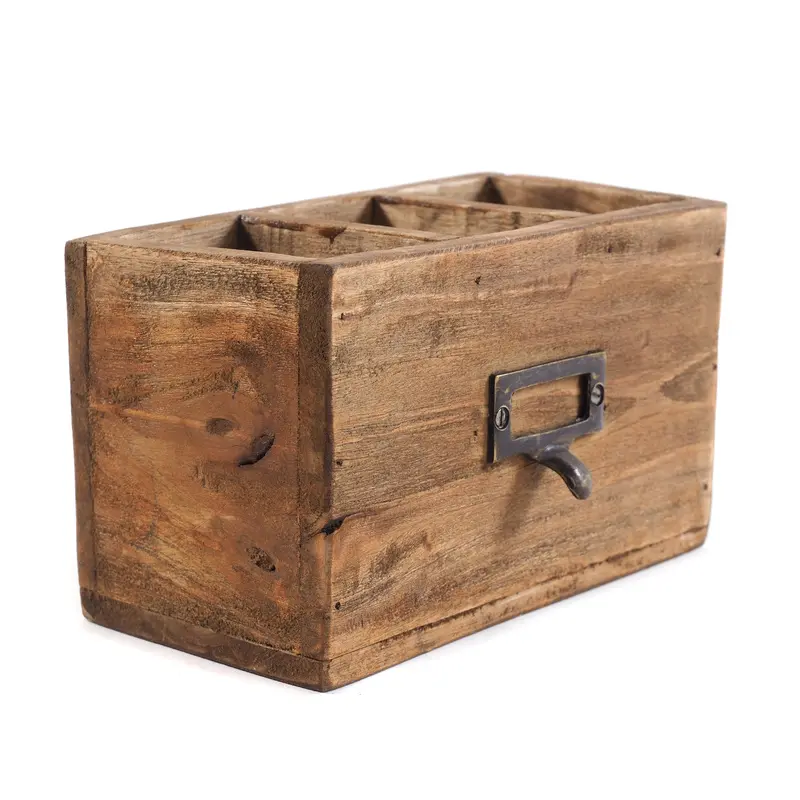 STIFTEHALTER "BOX 18" | Mahagoni, 19x12 cm (BxH) | Stiftebox | Farbe