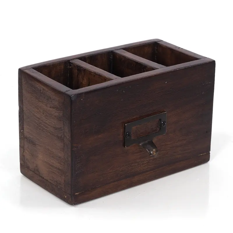 STIFTEHALTER "BOX 18" | Mahagoni, 19x12 cm (BxH) | Stiftebox | Farbe