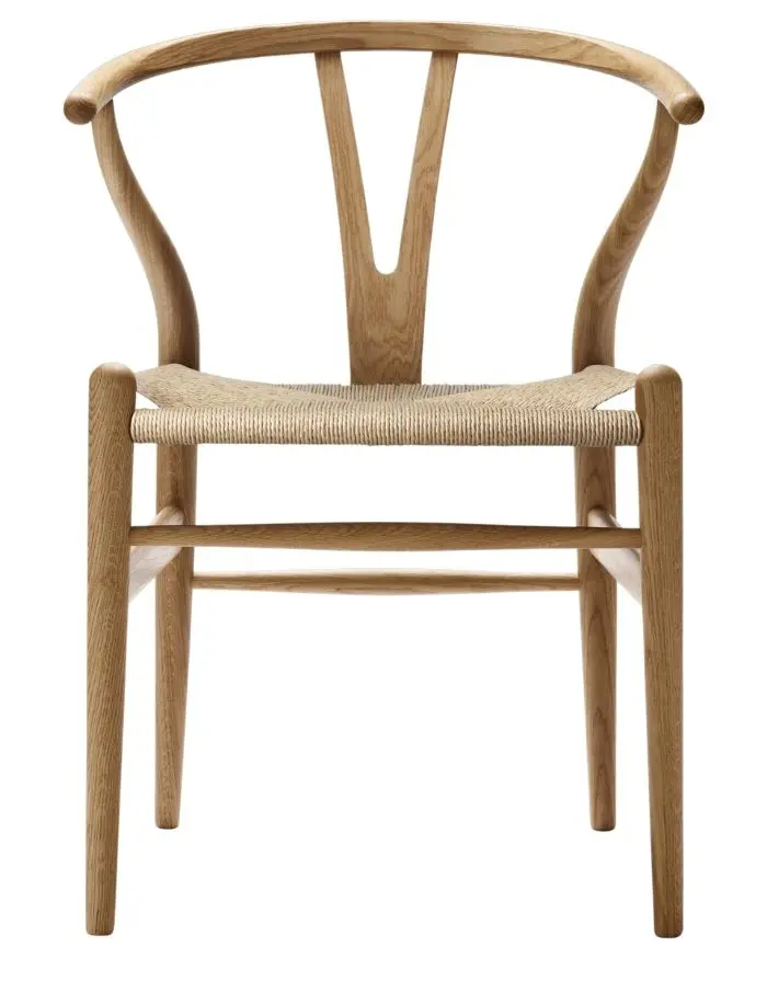 Stuhl CH24 Wishbone Chair I Eiche geölt / Geflecht natur