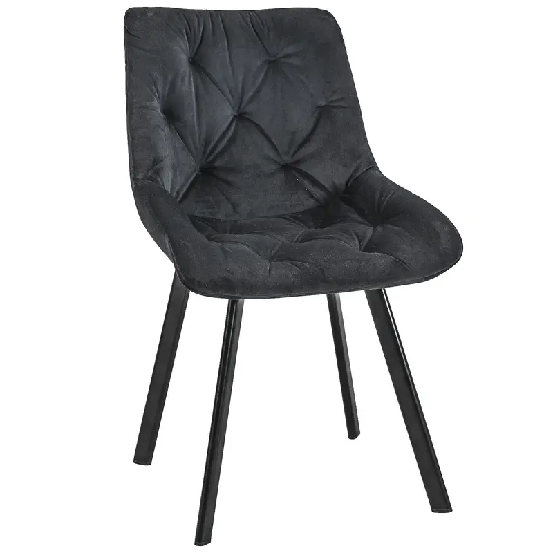 Stuhl – Eleganter Samtstuhl im Glamou Stil