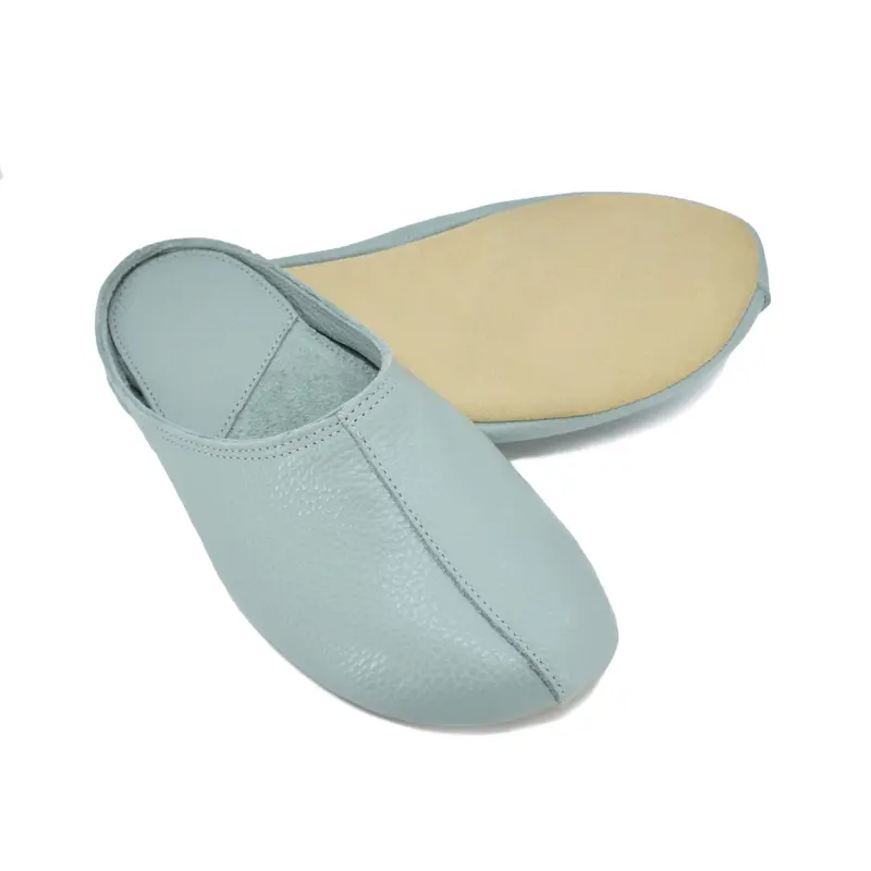 SULBI Leder-Hausschuhe – Mint