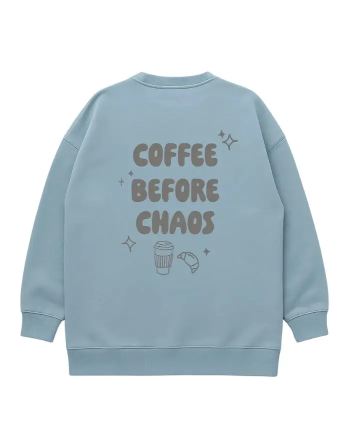 Sweatshirt Coffee I Hellblau