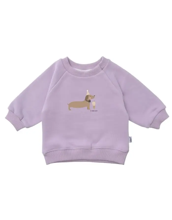 Sweatshirt Flieder I Dackel