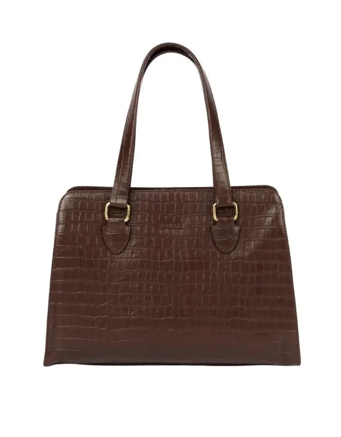 Tasche Blair Large Croco I Chocolate