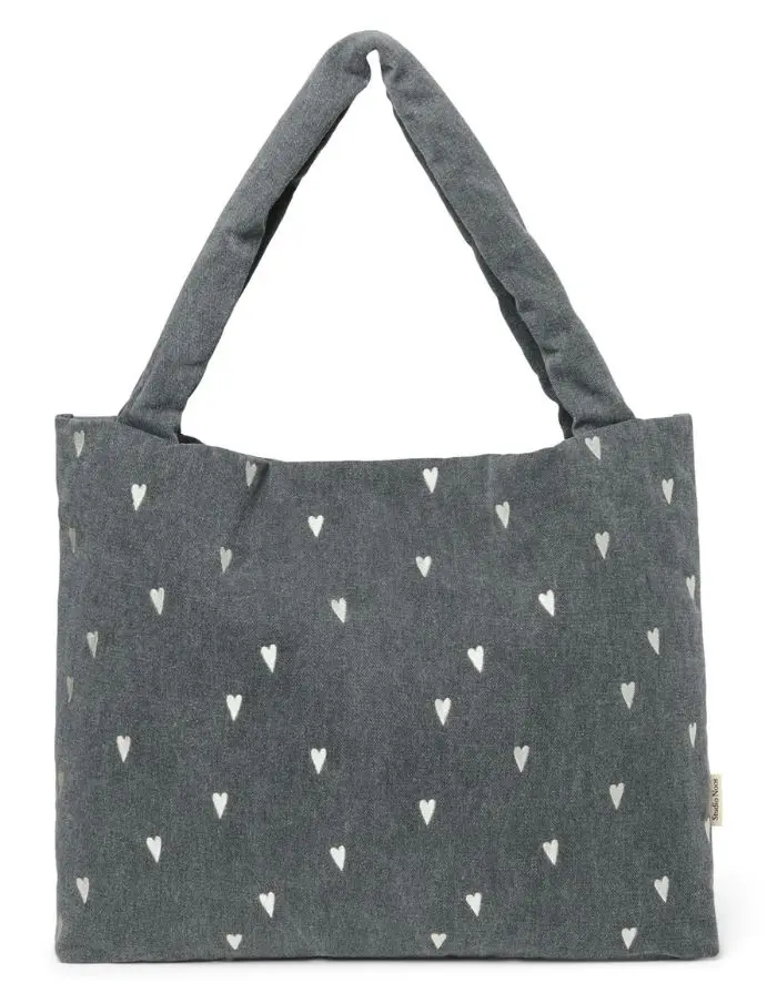 Tasche Denim I Grey Hearts