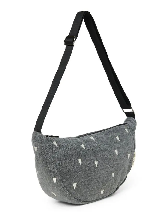 Tasche Fanny Pack Denim I Grey Hearts