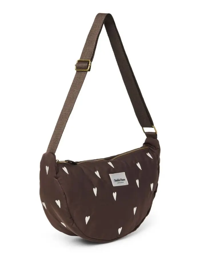 Tasche Fanny Pack Puffy I Brown Hearts