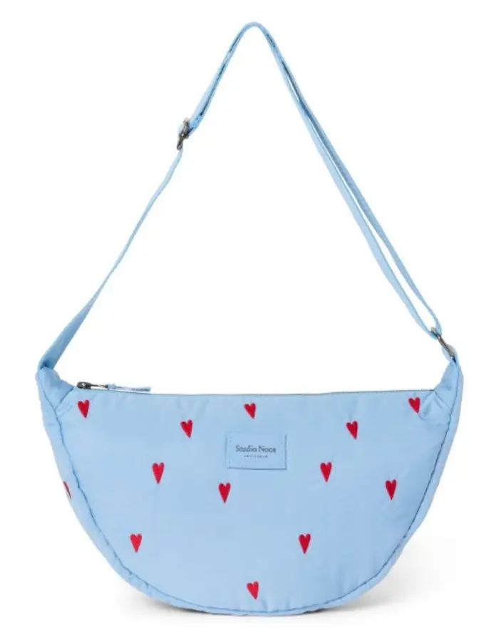 Tasche Fanny Pack Puffy I Light Blue Hearts