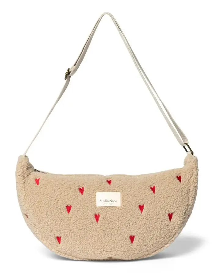 Tasche Fanny Pack Teddy I Ecru Hearts