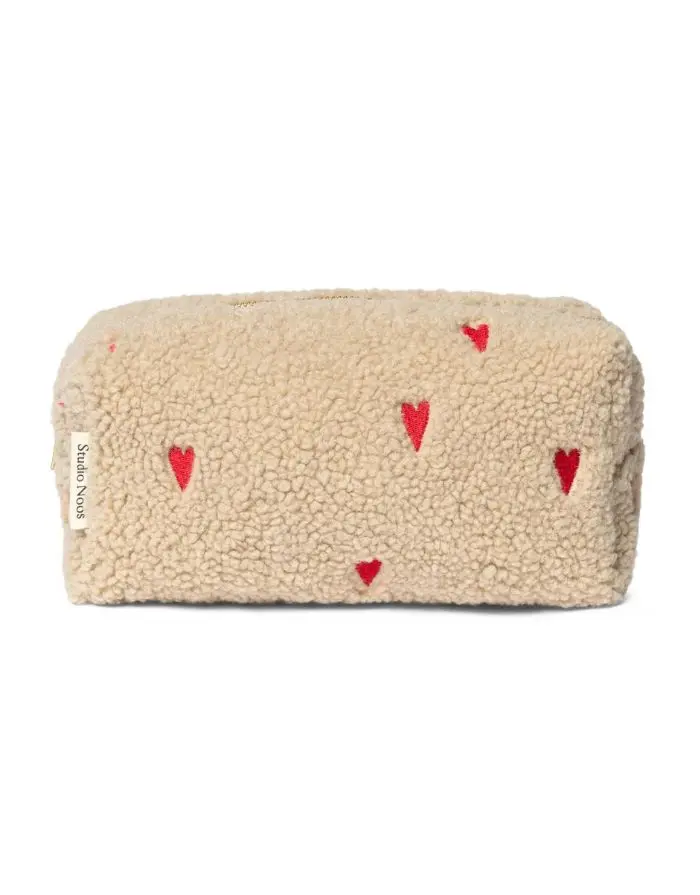 Tasche Kosmetik Teddy I Ecru Hearts