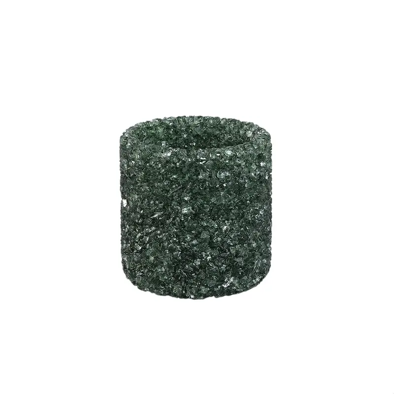 Teelichthalter – Glas Material, Petrol Ton, Kristall Design, M – Marsella | PTMD
