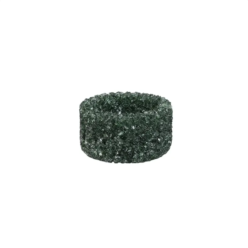 Teelichthalter – Glas Material, Petrol Ton, Kristall Design, S – Marsella | PTMD