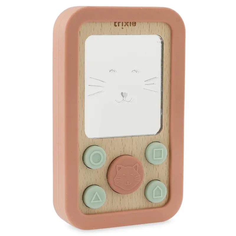 Telefon aus Holz - Mrs. Cat
