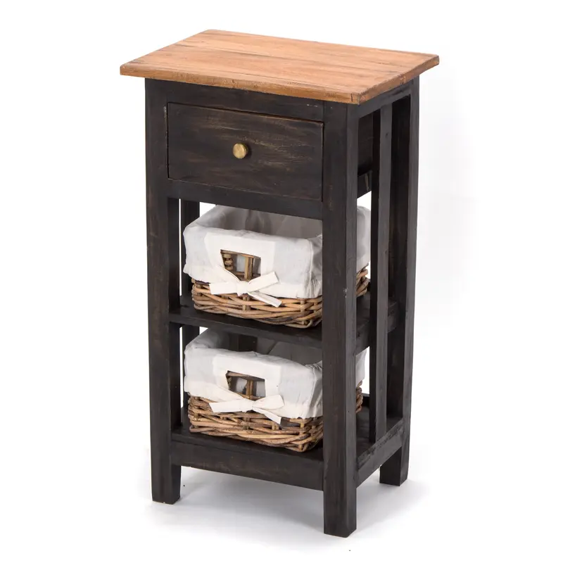 TELEFONTISCH "RATTAN 70" | 70x38x28cm (HxBxT), Mahagoni | Farbe