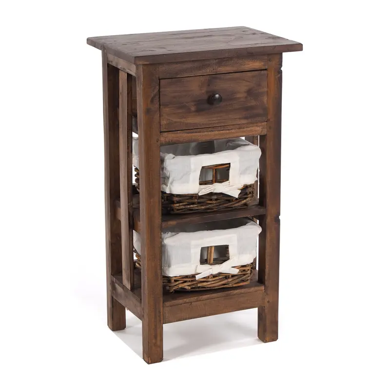 TELEFONTISCH "RATTAN 70" | 70x38x28cm (HxBxT), Mahagoni | Farbe
