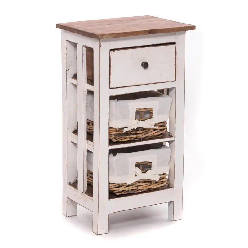 TELEFONTISCH "RATTAN 70" | 70x38x28cm (HxBxT), Mahagoni | Farbe