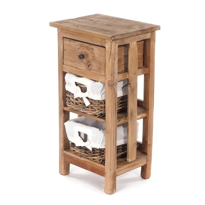 TELEFONTISCH "RATTAN 70" | 70x38x28cm (HxBxT), Mahagoni | Farbe