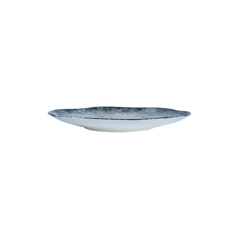 Teller – Blau Porzellan, Runde Form, Schlichte Optik, 23 cm - Kaylaa | PTMD