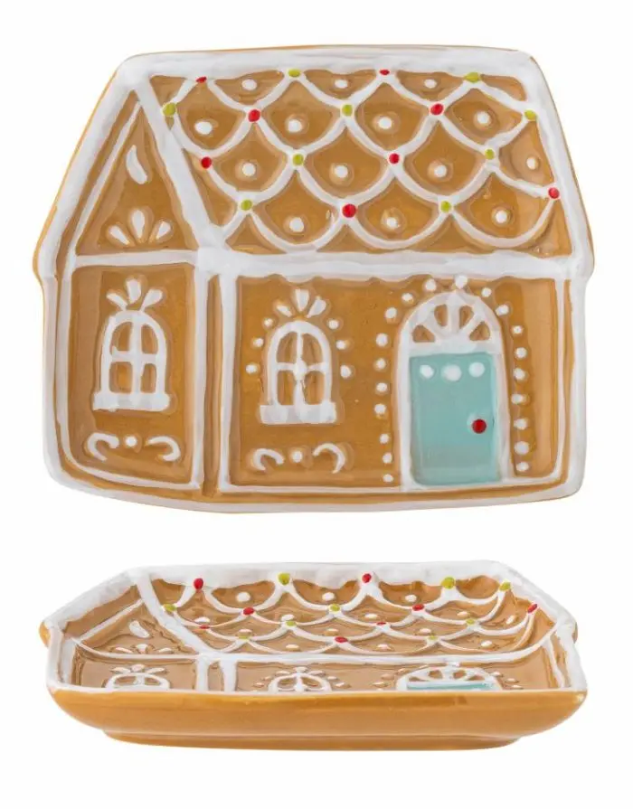 Teller Lebkuchenhaus Ginnie I Braun
