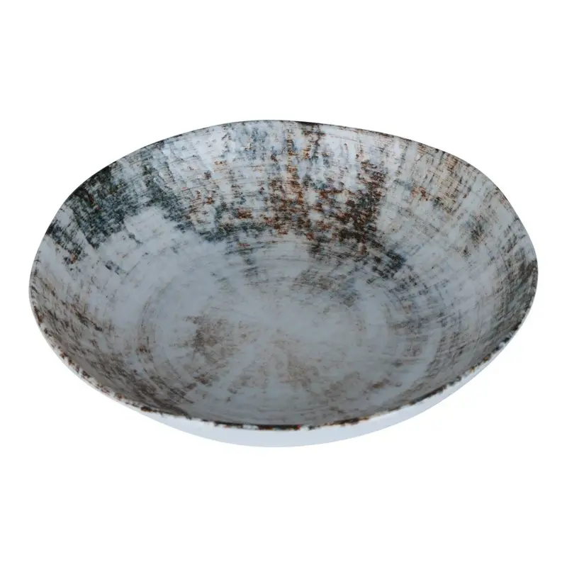 Teller – Weißes Porzellan, Gemischtes Design, Schlichte Optik, 20 cm - Kaylaa | PTMD