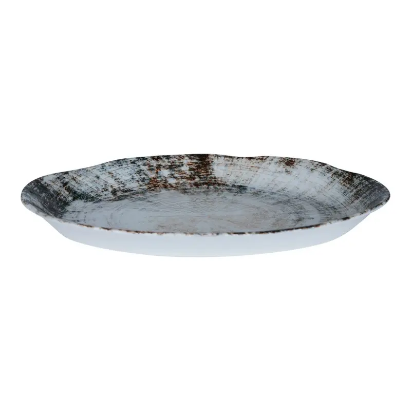 Teller – Weißes Porzellan, Ovale Form, Schlichte Optik, 32 cm - Kaylaa | PTMD