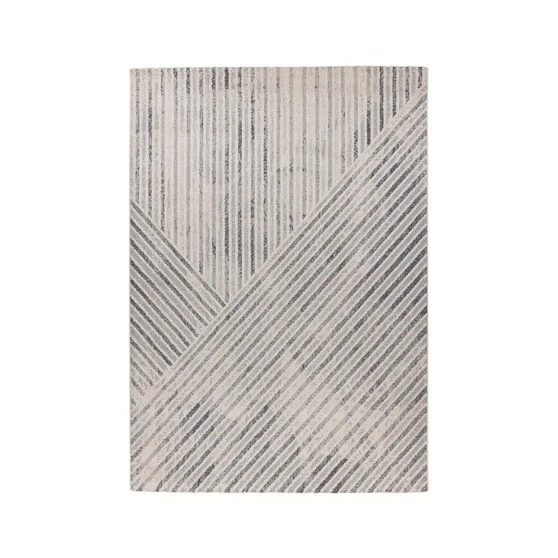 Teppich – Beige Grau, Grafisches Muster, Polypropylen 170 cm - Rhombus 125 | Kayoom