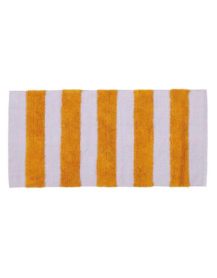 Teppich Biobaumwolle Sugar 70x140 I Lila/Orange