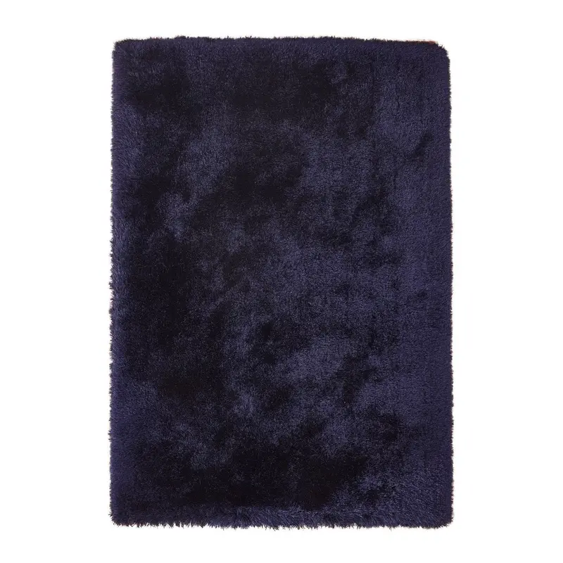Teppich – Blau Farbe, Hochflor Struktur, Polyester Material, 170cm - Cosy 410 | Kayoom