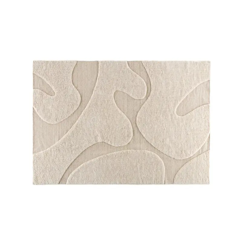 Teppich Boone aus Wolle & Baumwolle 290*200cm - Beige