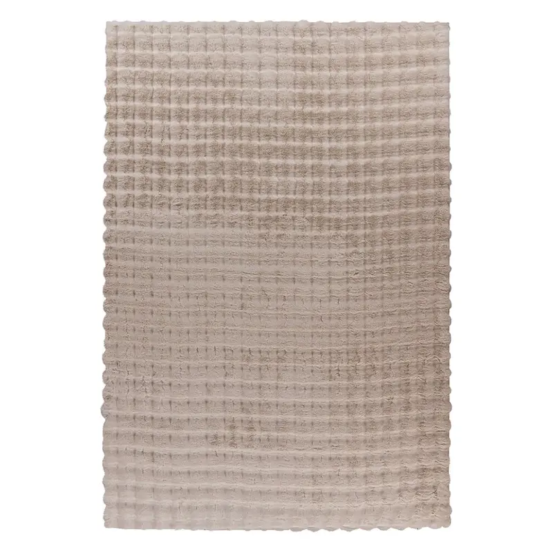 Teppich – Cloud-Soft Hochflor Komfort, 3D Tiefen Design, Beige Farbe, 160 x 230 cm - Hailey 125 | Kayoom