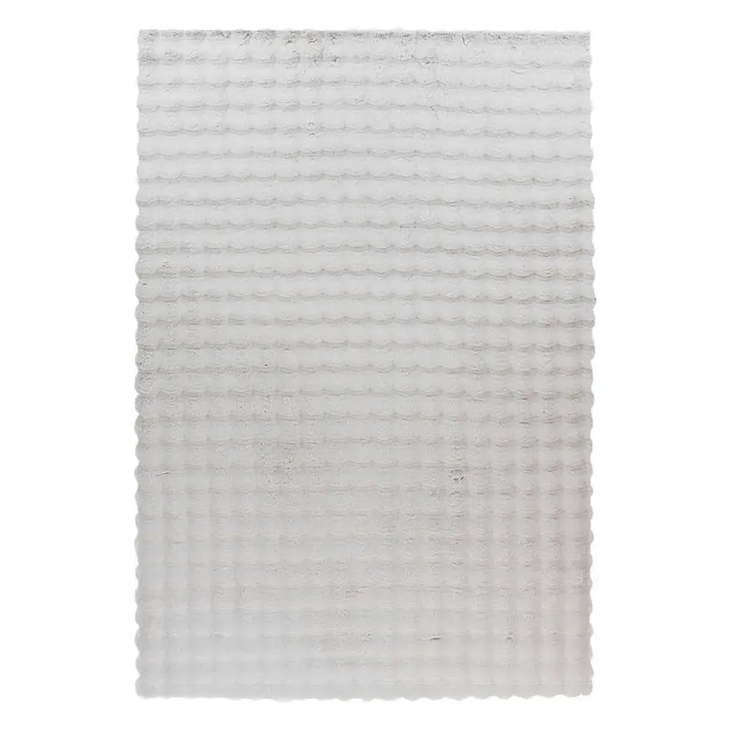 Teppich – Cloud-Soft Hochflor Komfort, 3D Tiefen Design, Graue Farbe, 80 x 150 cm - Hailey 125 | Kayoom