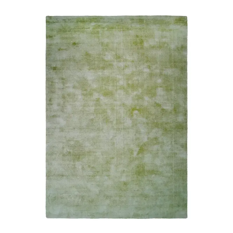 Teppich – Edelgrüne Farbe, Kurzflor im Retro-Design, 120 cm - Luxury 110 | Kayoom