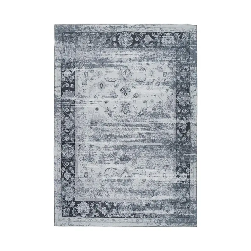 Teppich – Edle Blautöne, Stilvolle Verwaschung, Zeitlose Ausstrahlung, 180 cm - Galaxy 1225 | Kayoom